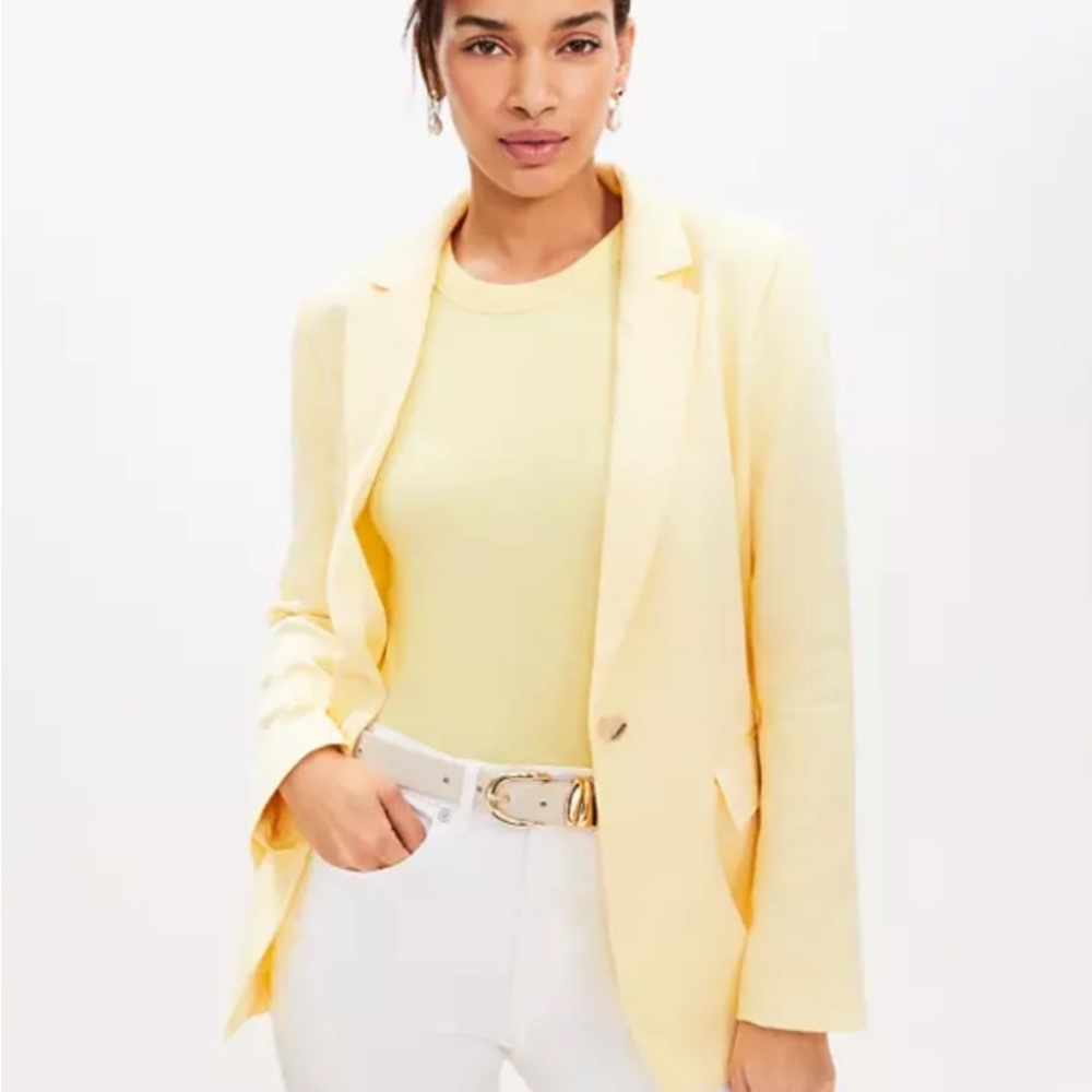 LOFT Fluid Modern Blazer NWOT Size 10-Sunbeam